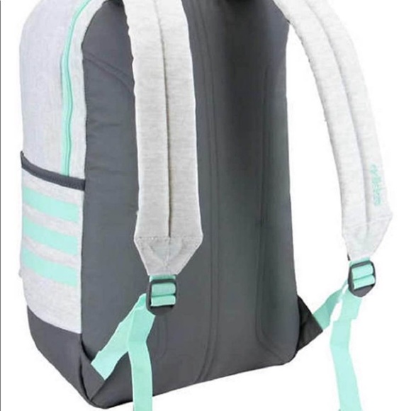 🆕 Adidas 🎒 Core Backpack White & Green - Picture 4 of 9